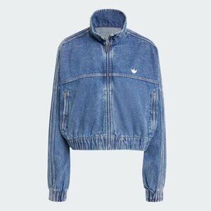 ジャケット Adidas Women's Originals Adibreak Denim Two-In-One Track Top CLOTHING - Adibreak Denim Two-In-One Track Top - Black